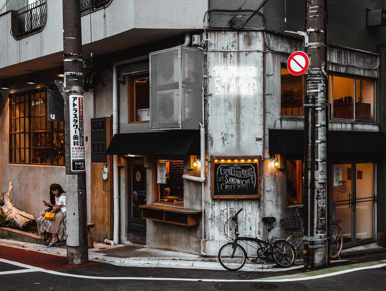 カフェの外観